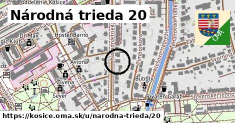 Národná trieda 20, Košice