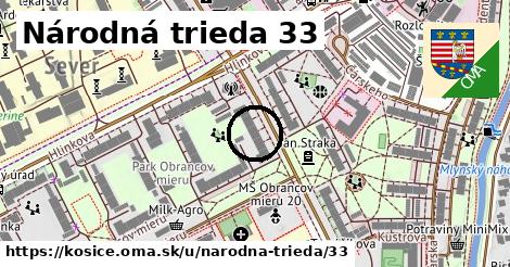 Národná trieda 33, Košice