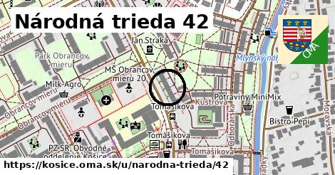 Národná trieda 42, Košice