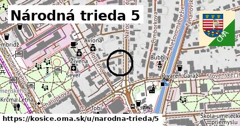 Národná trieda 5, Košice