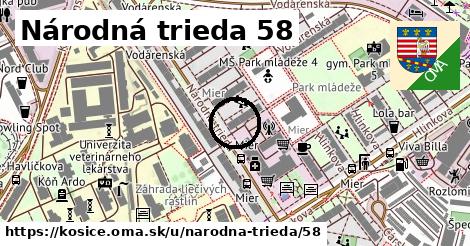 Národná trieda 58, Košice