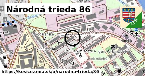 Národná trieda 86, Košice