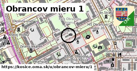 Obrancov mieru 1, Košice