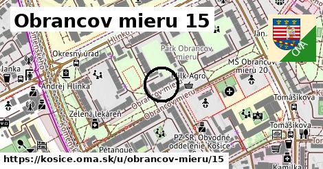 Obrancov mieru 15, Košice