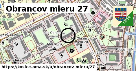 Obrancov mieru 27, Košice