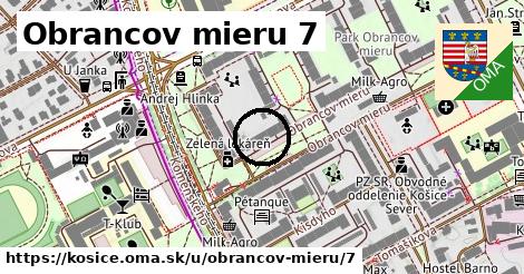 Obrancov mieru 7, Košice