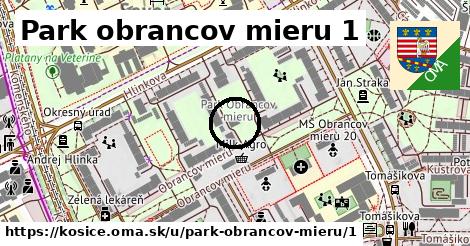 Park obrancov mieru 1, Košice