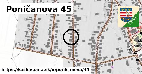 Poničanova 45, Košice