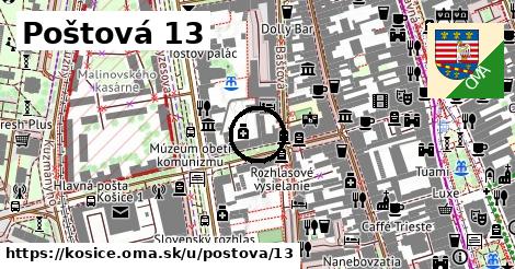 Poštová 13, Košice