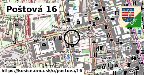 Poštová 16, Košice