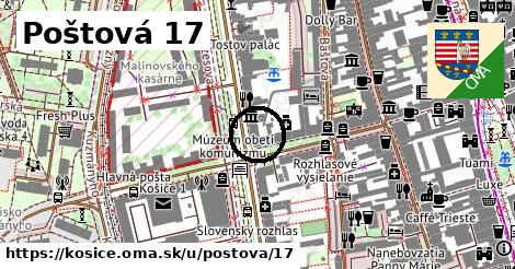 Poštová 17, Košice