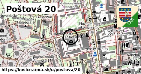 Poštová 20, Košice