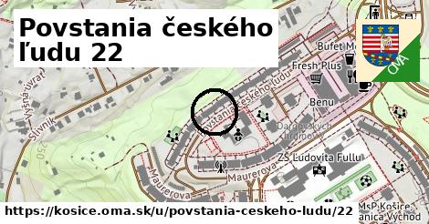 Povstania českého ľudu 22, Košice