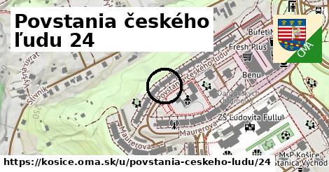 Povstania českého ľudu 24, Košice