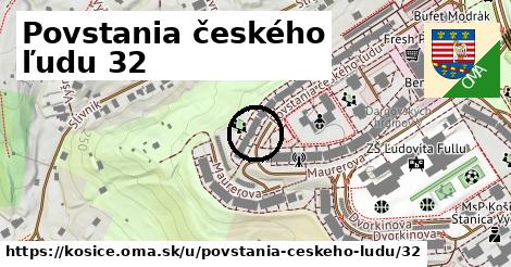 Povstania českého ľudu 32, Košice