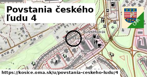 Povstania českého ľudu 4, Košice