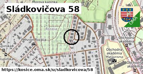 Sládkovičova 58, Košice