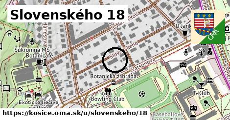 Slovenského 18, Košice