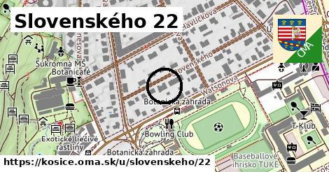 Slovenského 22, Košice