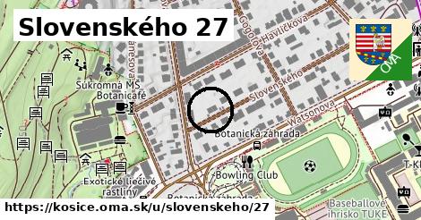 Slovenského 27, Košice