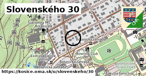 Slovenského 30, Košice