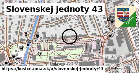 Slovenskej jednoty 43, Košice
