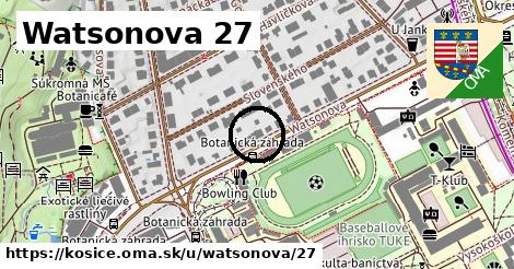 Watsonova 27, Košice