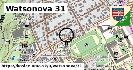 Watsonova 31, Košice