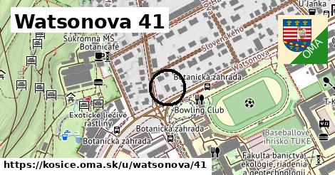 Watsonova 41, Košice
