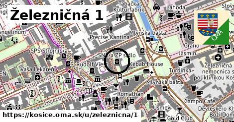 Železničná 1, Košice