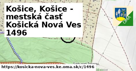 Košice, Košice - mestská časť Košická Nová Ves <span class="supisne">1496</span>