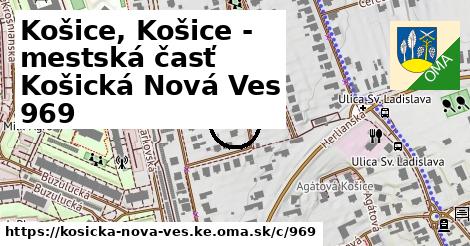 Košice, Košice - mestská časť Košická Nová Ves <span class="supisne">969</span>