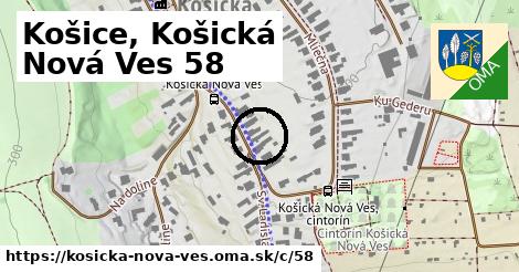 Košice, Košická Nová Ves <span class="supisne">58</span>