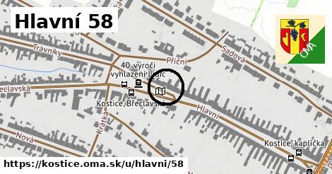 Hlavní 58, Kostice