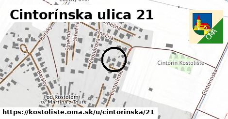 Cintorínska ulica 21, Kostolište