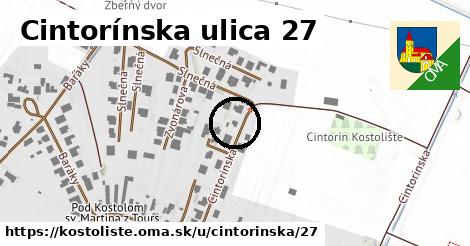 Cintorínska ulica 27, Kostolište
