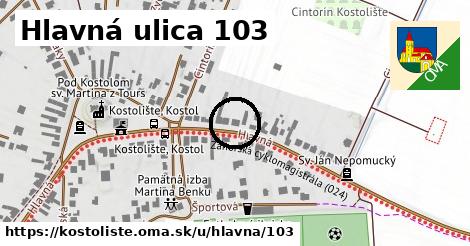 Hlavná ulica 103, Kostolište