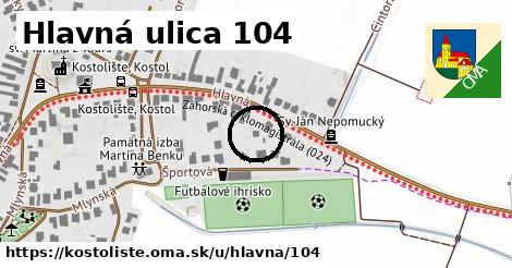 Hlavná ulica 104, Kostolište