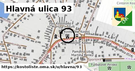 Hlavná ulica 93, Kostolište