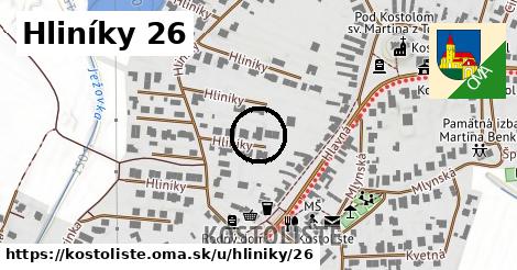 Hliníky 26, Kostolište