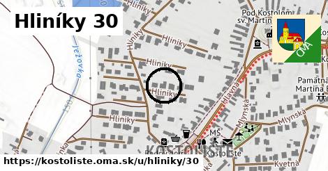 Hliníky 30, Kostolište