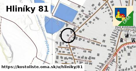 Hliníky 81, Kostolište