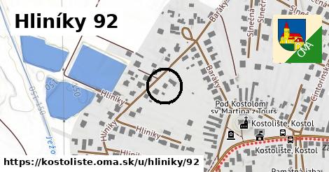 Hliníky 92, Kostolište