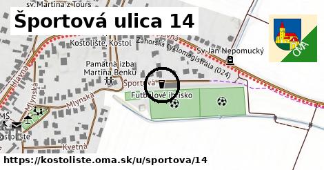 Športová ulica 14, Kostolište
