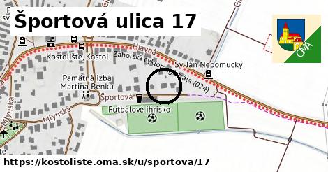 Športová ulica 17, Kostolište