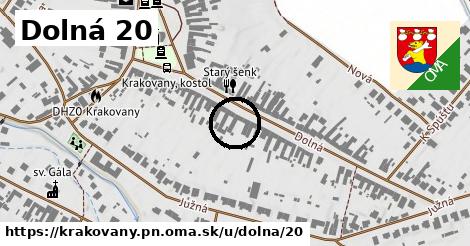 Dolná 20, Krakovany, okres PN