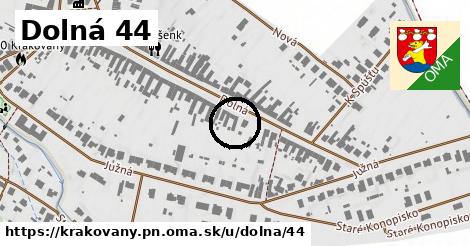 Dolná 44, Krakovany, okres PN