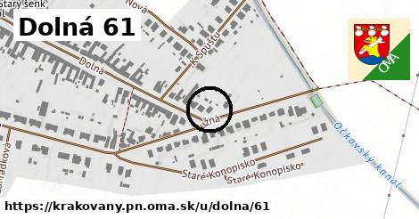 Dolná 61, Krakovany, okres PN