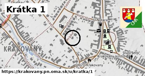 Krátka 1, Krakovany, okres PN