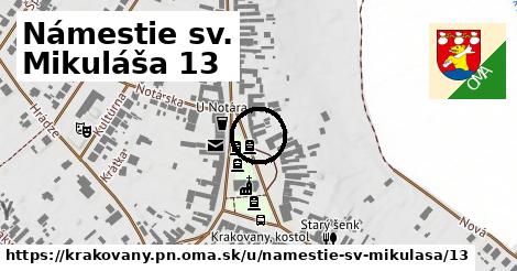 Námestie sv. Mikuláša 13, Krakovany, okres PN